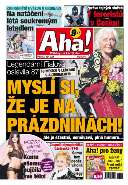 E-magazín AHA! - 2.9.2016 - CZECH NEWS CENTER a. s.