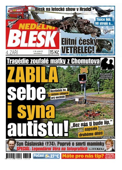 E-magazín Nedělní Blesk - 4.9.2016 - CZECH NEWS CENTER a. s.