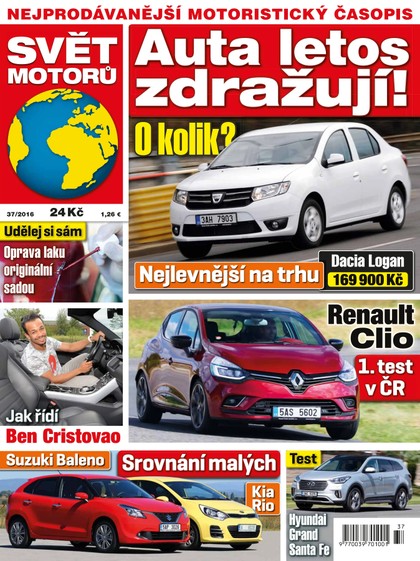 E-magazín Svět motorů - 12.9.2016 - CZECH NEWS CENTER a. s.