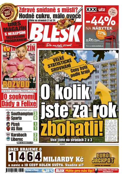 E-magazín Blesk - 16.9.2016 - CZECH NEWS CENTER a. s.