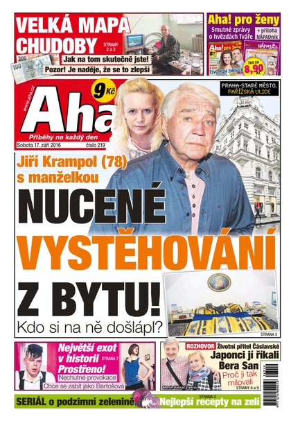 E-magazín AHA! - 17.9.2016 - CZECH NEWS CENTER a. s.