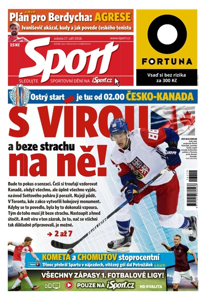 E-magazín Sport - 17.9.2016 - CZECH NEWS CENTER a. s.