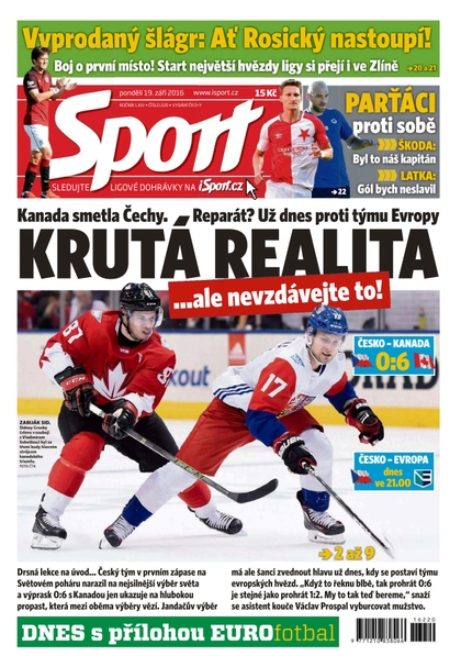 E-magazín Sport - 19.9.2016 - CZECH NEWS CENTER a. s.