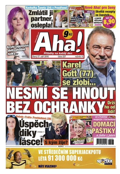 E-magazín AHA! - 27.9.2016 - CZECH NEWS CENTER a. s.