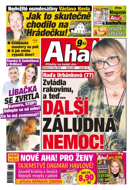 E-magazín AHA! - 5.10.2016 - CZECH NEWS CENTER a. s.