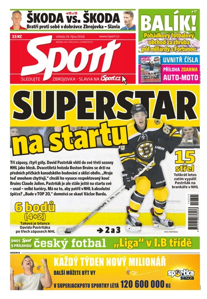 E-magazín Sport - 19.10.2016 - CZECH NEWS CENTER a. s.