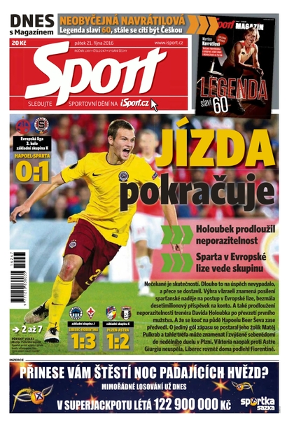 E-magazín Sport - 21.10.2016 - CZECH NEWS CENTER a. s.