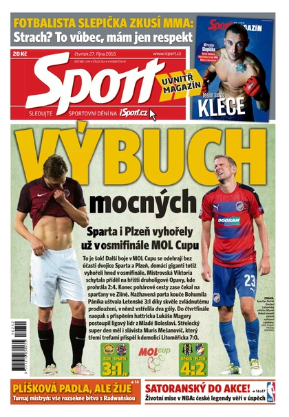 E-magazín Sport - 27.10.2016 - CZECH NEWS CENTER a. s.