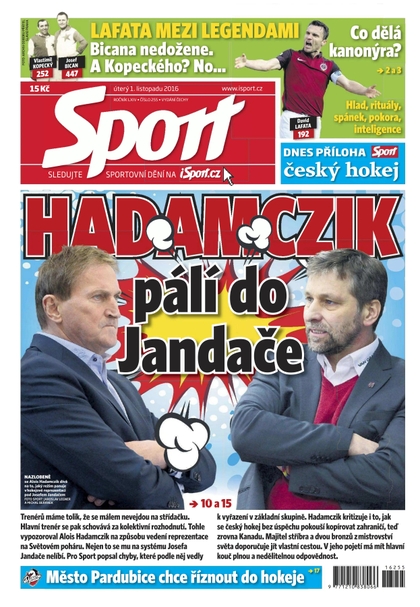E-magazín Sport - 1.11.2016 - CZECH NEWS CENTER a. s.