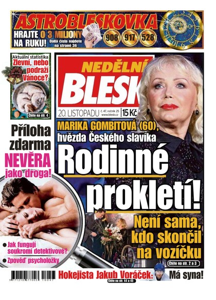 E-magazín Nedělní Blesk - 20.11.2016 - CZECH NEWS CENTER a. s.