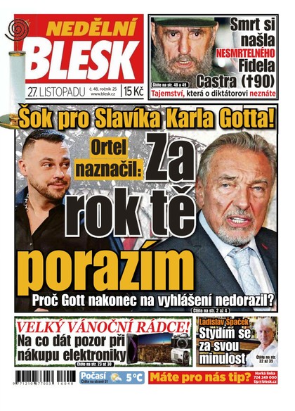 E-magazín Nedělní Blesk - 27.11.2016 - CZECH NEWS CENTER a. s.