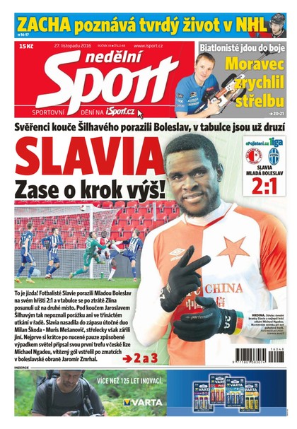 E-magazín Nedělní Sport - 27.11.2016 - CZECH NEWS CENTER a. s.