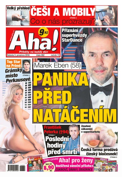 E-magazín AHA! - 3.12.2016 - CZECH NEWS CENTER a. s.