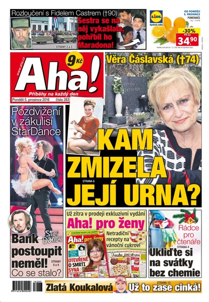 E-magazín AHA! - 5.12.2016 - CZECH NEWS CENTER a. s.