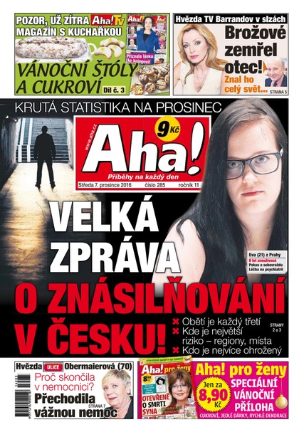 E-magazín AHA! - 7.12.2016 - CZECH NEWS CENTER a. s.