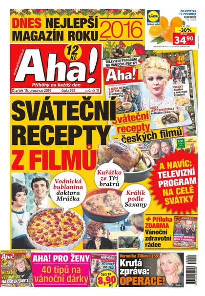 E-magazín AHA! - 15.12.2016 - CZECH NEWS CENTER a. s.