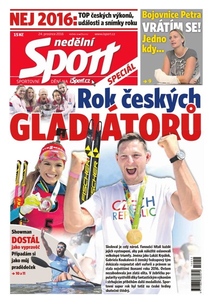 E-magazín Nedělní Sport - 25.12.2016 - CZECH NEWS CENTER a. s.