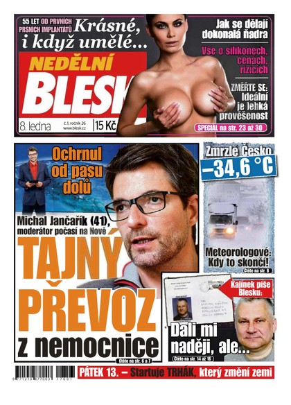 E-magazín Nedělní Blesk - 8.1.2017 - CZECH NEWS CENTER a. s.