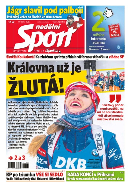 E-magazín Nedělní Sport - 8.1.2017 - CZECH NEWS CENTER a. s.