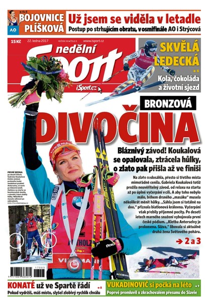 E-magazín Nedělní Sport - 22.1.2017 - CZECH NEWS CENTER a. s.