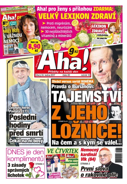 E-magazín AHA! - 24.1.2017 - CZECH NEWS CENTER a. s.