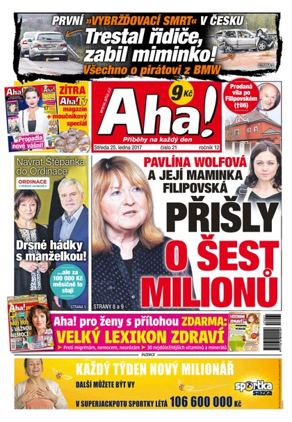 E-magazín AHA! - 25.1.2017 - CZECH NEWS CENTER a. s.