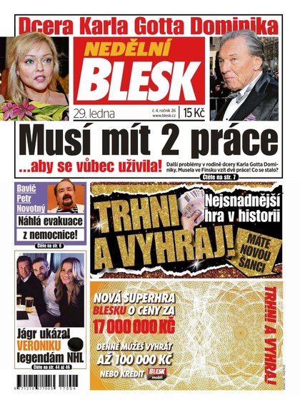 E-magazín Nedělní Blesk - 29.1.2017 - CZECH NEWS CENTER a. s.