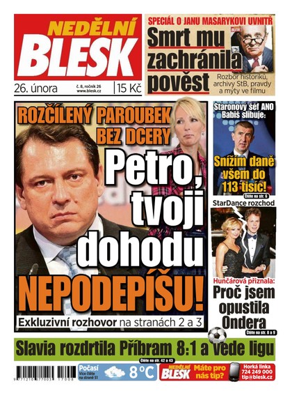 E-magazín Nedělní Blesk - 26.2.2017 - CZECH NEWS CENTER a. s.