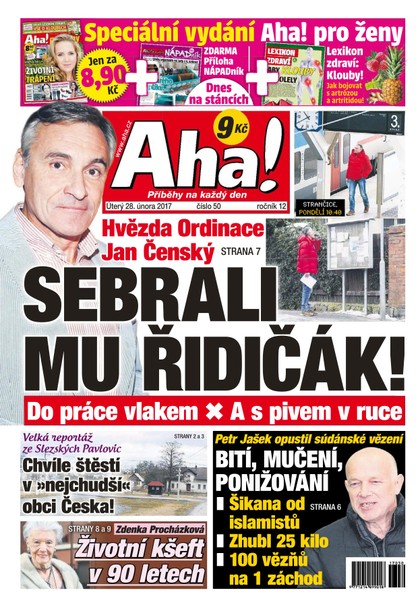 E-magazín AHA! - 28.2.2017 - CZECH NEWS CENTER a. s.