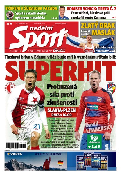 E-magazín Nedělní Sport - 5.3.2017 - CZECH NEWS CENTER a. s.