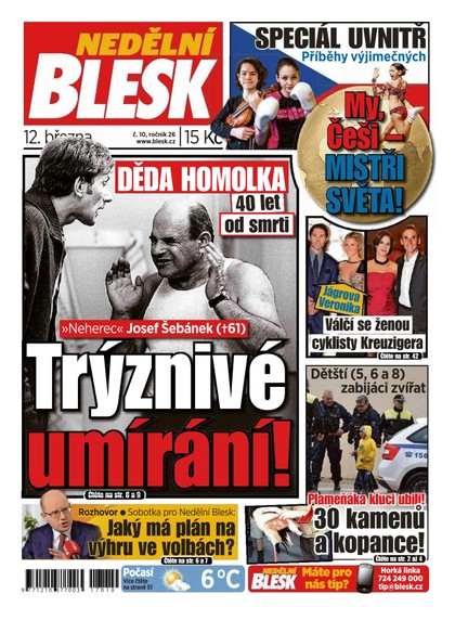 E-magazín Nedělní Blesk - 12.3.2017 - CZECH NEWS CENTER a. s.