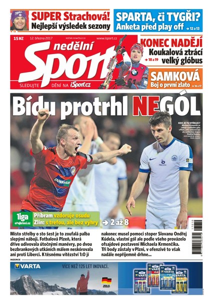 E-magazín Nedělní Sport - 12.3.2017 - CZECH NEWS CENTER a. s.