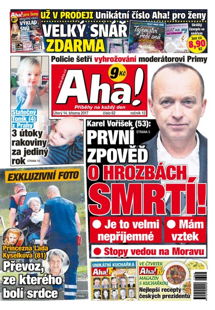 E-magazín AHA! - 14.3.2017 - CZECH NEWS CENTER a. s.