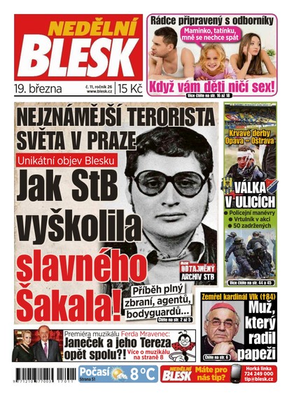 E-magazín Nedělní Blesk - 19.3.2017 - CZECH NEWS CENTER a. s.