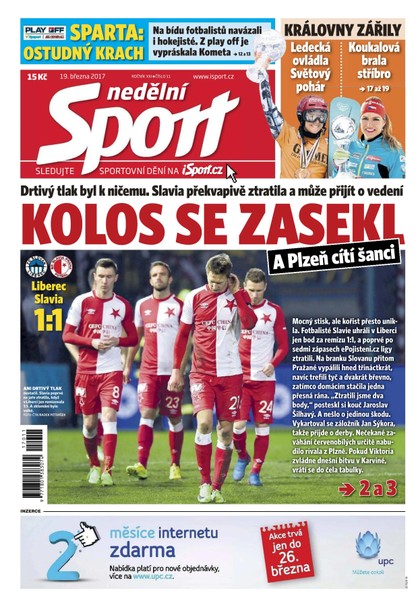 E-magazín Nedělní Sport - 19.3.2017 - CZECH NEWS CENTER a. s.