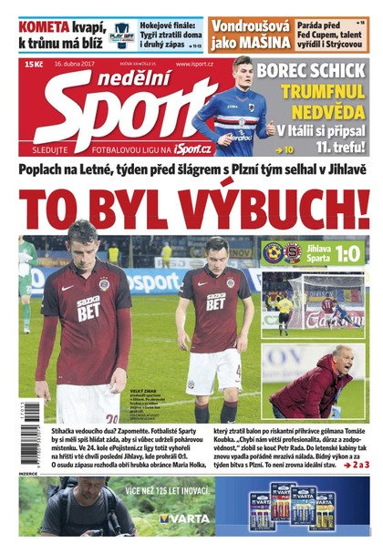 E-magazín Nedělní Sport - 16.4.2017 - CZECH NEWS CENTER a. s.