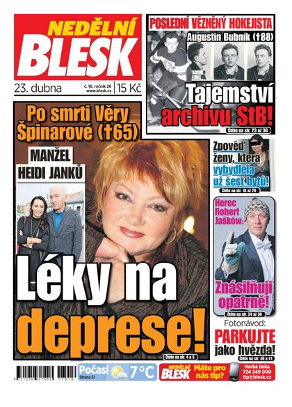 E-magazín Nedělní Blesk - 23.4.2017 - CZECH NEWS CENTER a. s.