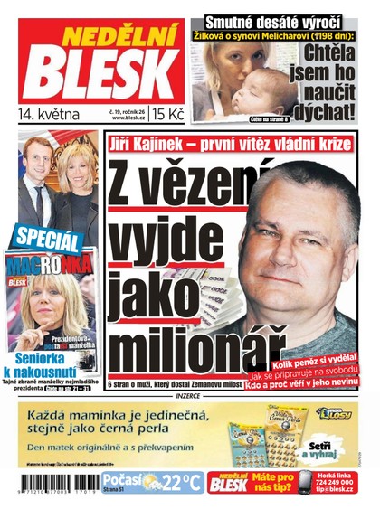 E-magazín Nedělní Blesk - 14.5.2017 - CZECH NEWS CENTER a. s.