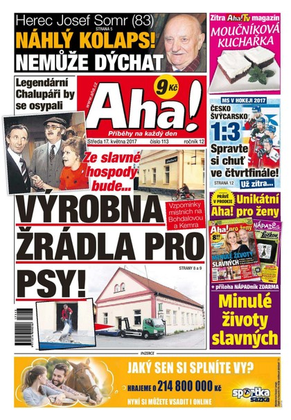 E-magazín AHA! - 17.5.2017 - CZECH NEWS CENTER a. s.