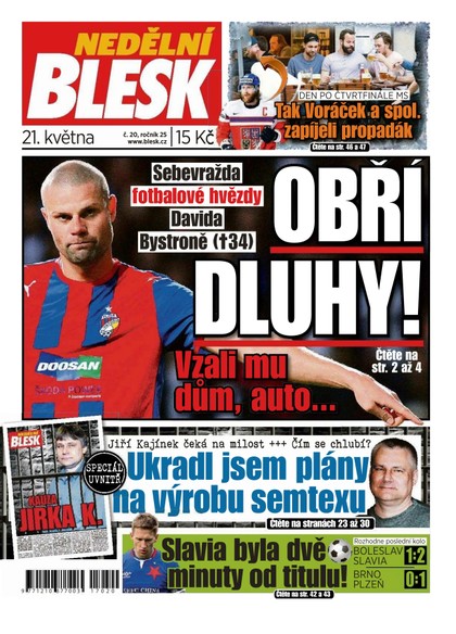 E-magazín Nedělní Blesk - 21.5.2017 - CZECH NEWS CENTER a. s.