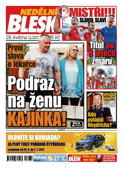 E-magazín Nedělní Blesk - 28.5.2017 - CZECH NEWS CENTER a. s.