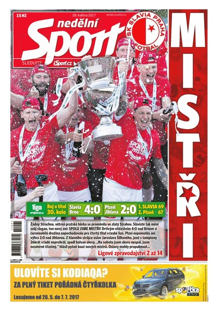 E-magazín Nedělní Sport - 28.5.2017 - CZECH NEWS CENTER a. s.