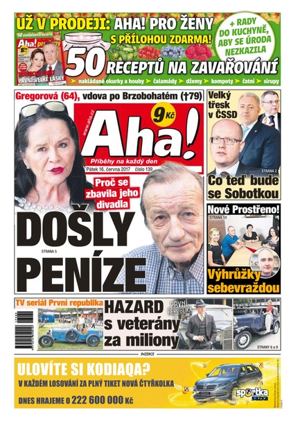 E-magazín AHA! - 16.6.2017 - CZECH NEWS CENTER a. s.