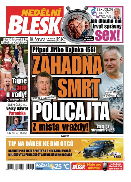 E-magazín Nedělní Blesk - 18.6.2017 - CZECH NEWS CENTER a. s.