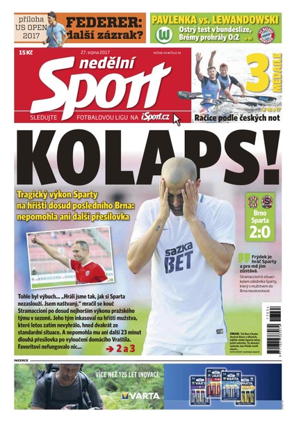 E-magazín Nedělní Sport - 27.8.2017 - CZECH NEWS CENTER a. s.