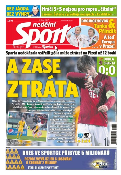 E-magazín Nedělní Sport - 1.10.2017 - CZECH NEWS CENTER a. s.