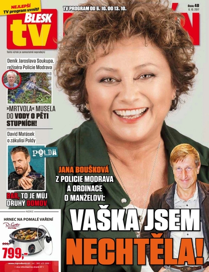 E-magazín Příloha Blesk Tv - 6.10.2017 - CZECH NEWS CENTER a. s.