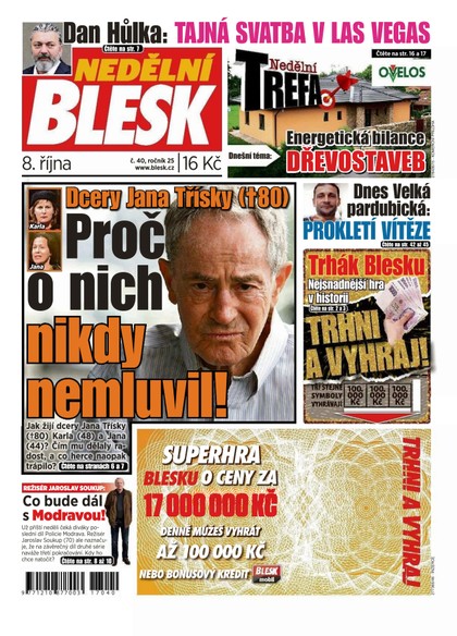 E-magazín Nedělní Blesk - 8.10.2017 - CZECH NEWS CENTER a. s.