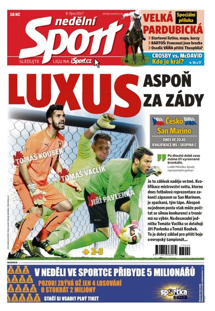 E-magazín Nedělní Sport - 8.10.2017 - CZECH NEWS CENTER a. s.