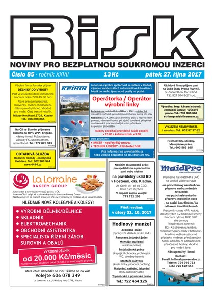 E-magazín Risk 85/2017 - Risk